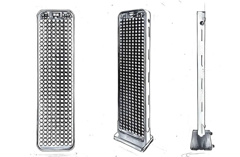 Sketch drawing of the lumavit home pro device